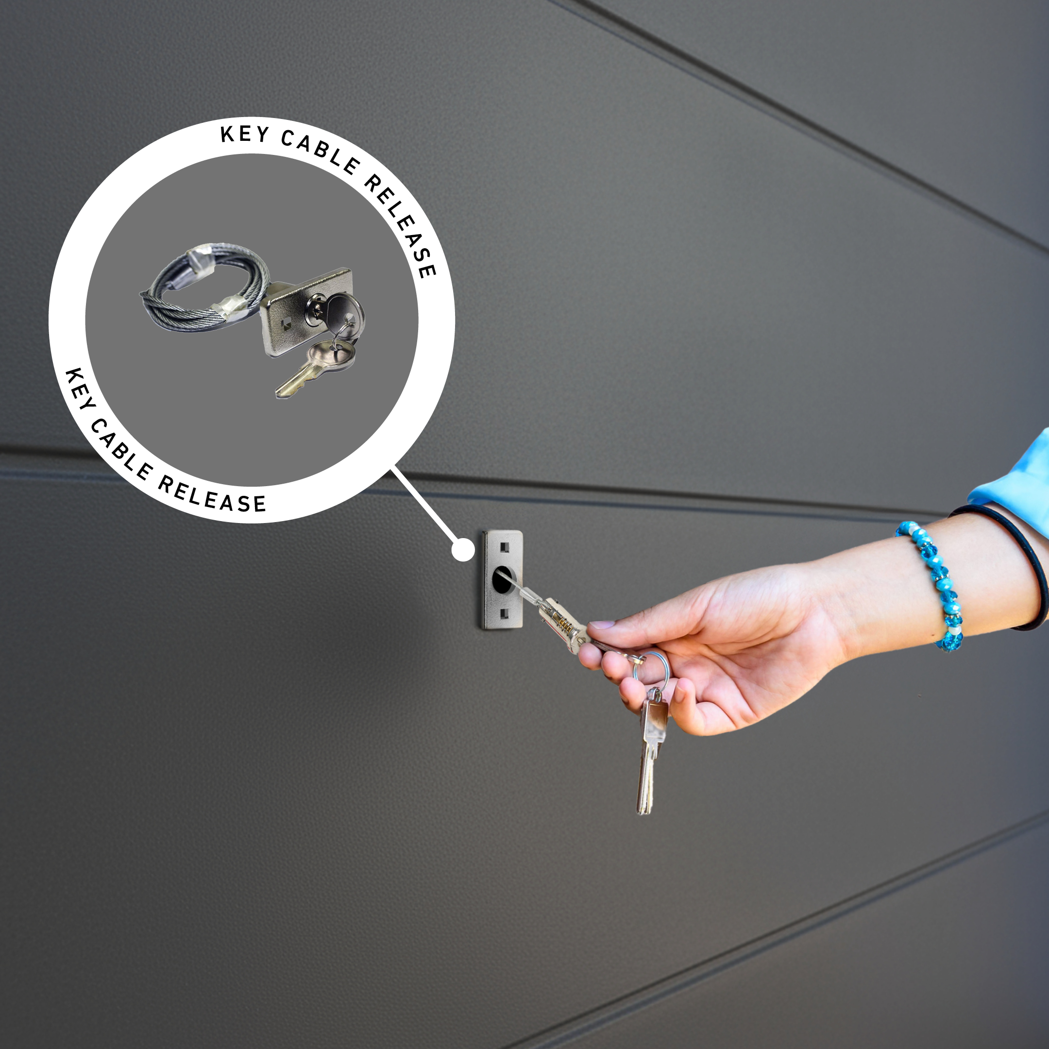Keyed Cable Release – Steel Fix